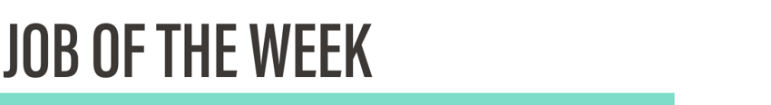Job of the Week